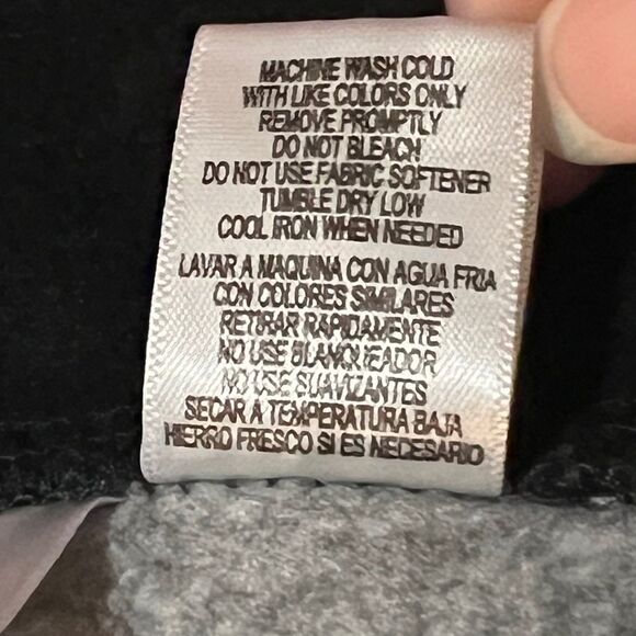 Marc New York Andrew Marc Sweater Jacket in Black White Herringbone XL EUC - Picture 10 of 10